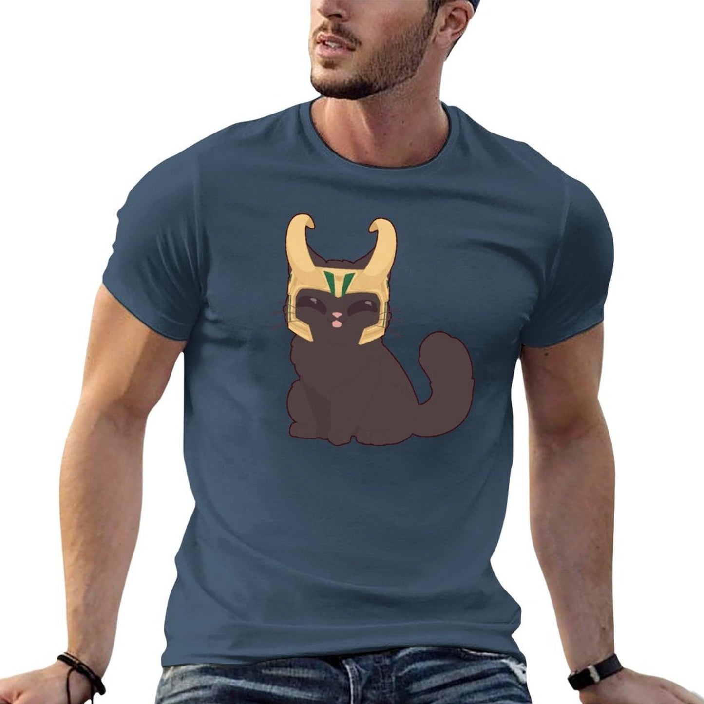 Trickster Cat T-Shirt black cotton t-shirt plain for man package anime t shirts oversize T-Shirt