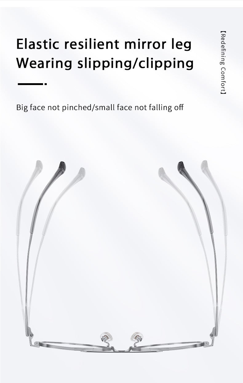 Pure Titanium Reading Glasses Women Prescription Optical Lenses Myopia Eyewear Men Blue Light Blocking Computer Eyeglasses Frame