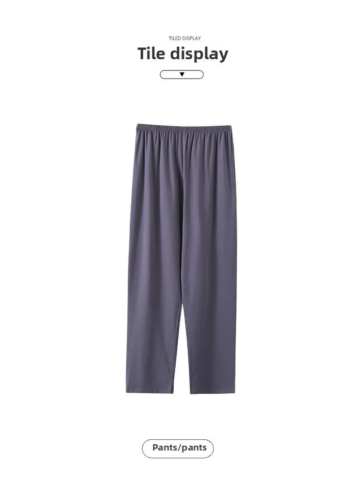 New Hot Sale Of The Season Modal Loose Fit Men's Sleepwear Thin Home Pants Single Piece Summer Long Thin Home Pants Comfortable