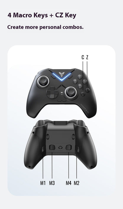 Flydigi Vader4 PRO Wireless Gaming Controller 1000Hz Force Switch Trigger RGB Real Vibration Elite APEX 4 Gamepad for PC Switch2