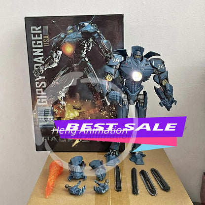 Neca Pacific Rim Figure LED Light Emitting Action Robot Figure Red Tramp Japanese Mecha Bandai Gipsy Danger Model Toy Gift