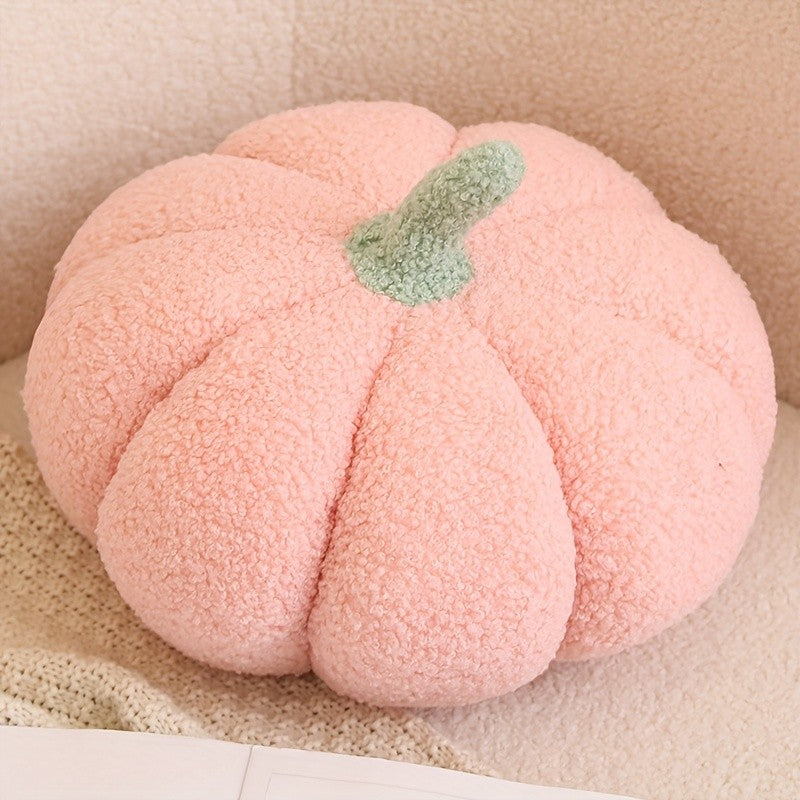 3D Fluffy Pumpkin Plush Pillow,for Halloween Home Decor, Birthday Party Favors & Cozy Home Accents, Pumpkin Decorations