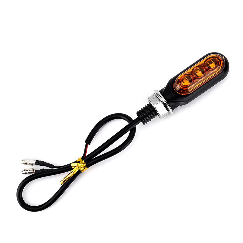 Hot Sale Motorcycle Mini LED Turn Signal Lights Amber Flowing Directional Signal Lamp Intermitentes Moto For Cafe Racer