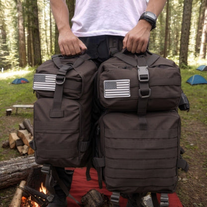 Mochila Tática Elite 50L/30L | Mochila de Trabalho e Militar 3X Mais Forte | Resistente e de Alta Durabilidade | Mochila de Sobrevivência MOLLE de 3 Dias