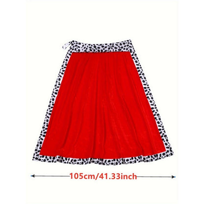 Boys King Cloak, Prince Cape and Crown Set for Boys, Medieval Festival Halloween Outfit Best Gifts for Children's House Party
