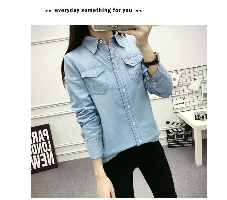 2022 Casual winter Autumn warm thick fleece denim Blouses Women Ladies Tops Women Blouses Long Sleeve Shirt clothe S-3XL