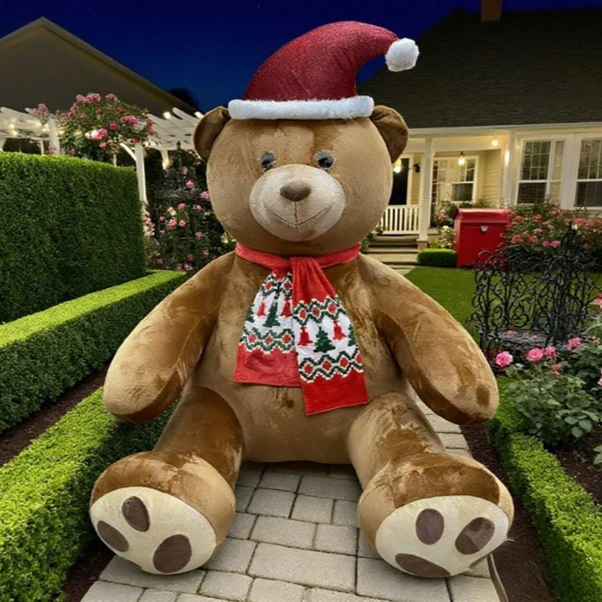 8ft Tall (245cm) Christmas Inflatable Christmas Bear
