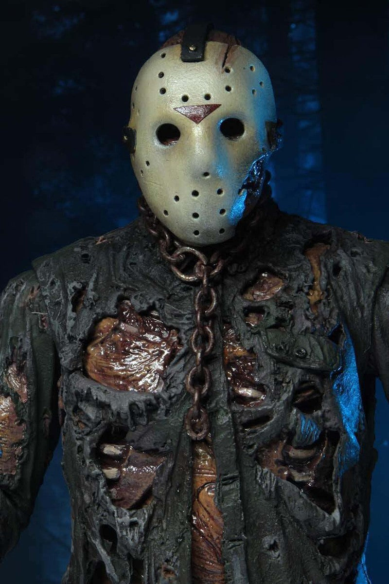 Original NECA Michael Myers Figure Ultimate Jason Voorhees Action Figure With LED Toys Christmas Halloween Horror Gift