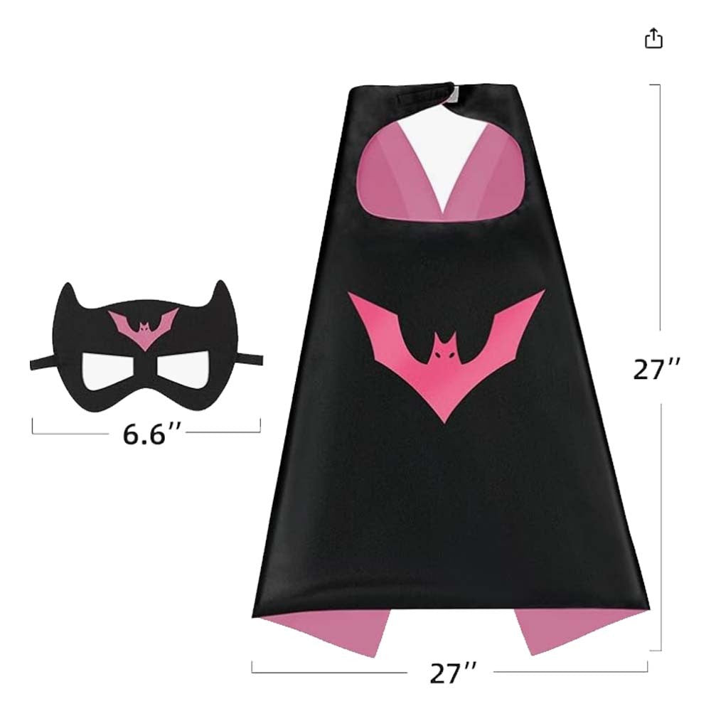 4 sets Superhero Capes masks for  3-10 Year Old girl Gifts Cartoon Dress Up Costumes Party Supplies Easter Halloween cloak