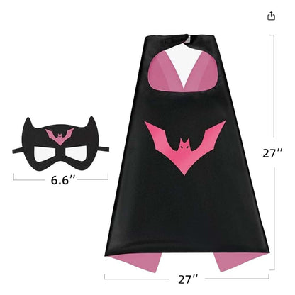 4 sets Superhero Capes masks for  3-10 Year Old girl Gifts Cartoon Dress Up Costumes Party Supplies Easter Halloween cloak