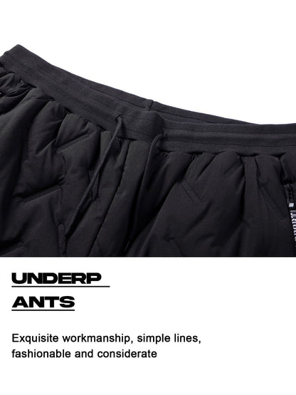 New Thickened Winter Pants Men Windproof Warm-Keeping Sweatpants Lambswool Casual Down Cotton Male Trousers Joggers Sportwear