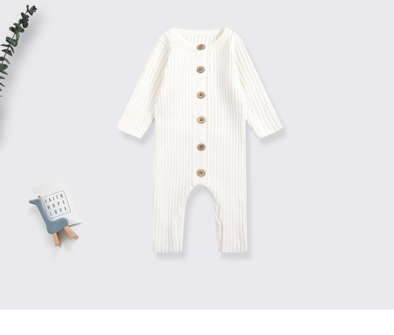 2025 New Infant Baby Girls Boys Knitted Jumpsuit Toddler Baby Girl Boys Long Sleeved Knitting Romper Children Clothes