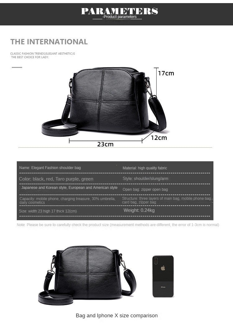 Women's Bags Retro Design Crossbody Bag Trend Quality PU Leather Bucket Shoulder Bags Small Handbags for Women
