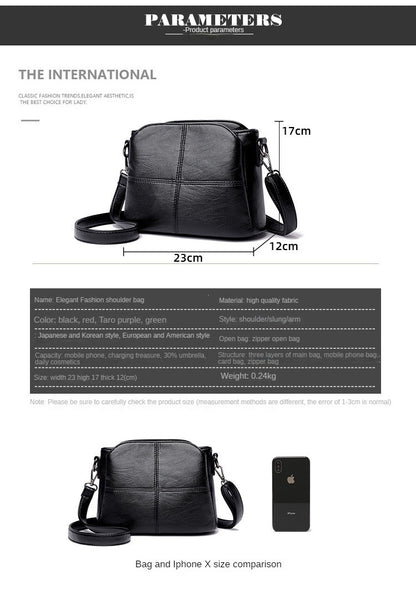 Women's Bags Retro Design Crossbody Bag Trend Quality PU Leather Bucket Shoulder Bags Small Handbags for Women