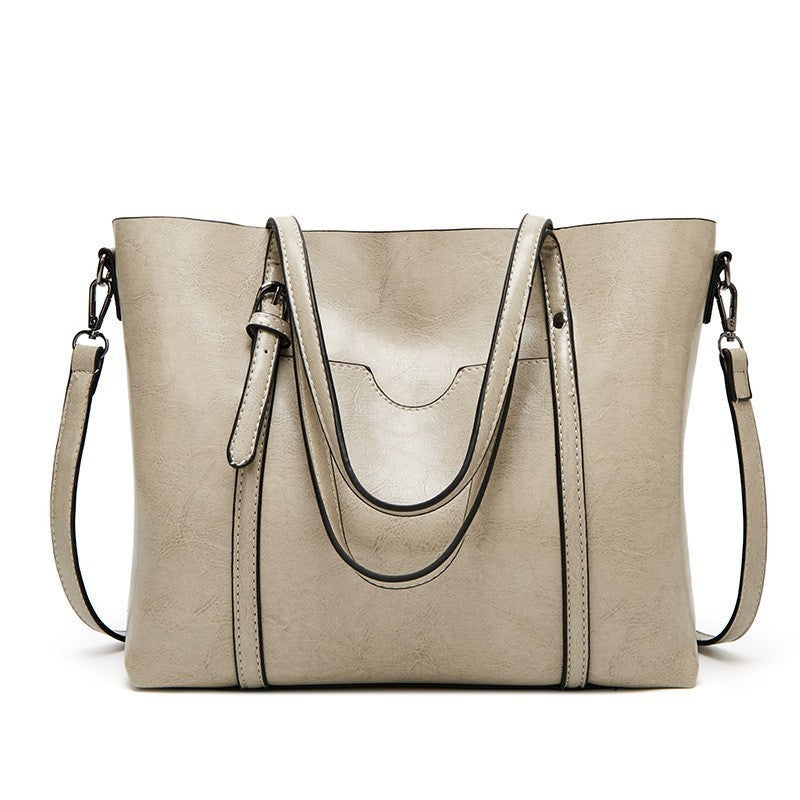 Shoulder Bags for Women Oil Wax Leather Handbag Tote Crossbody Bag Vintage Satchels Women Bags Designer Handbag High Quality