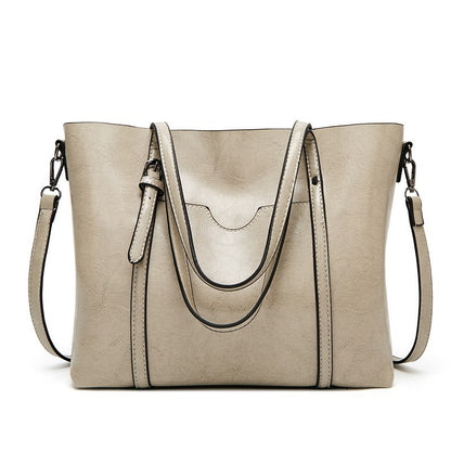 Shoulder Bags for Women Oil Wax Leather Handbag Tote Crossbody Bag Vintage Satchels Women Bags Designer Handbag High Quality