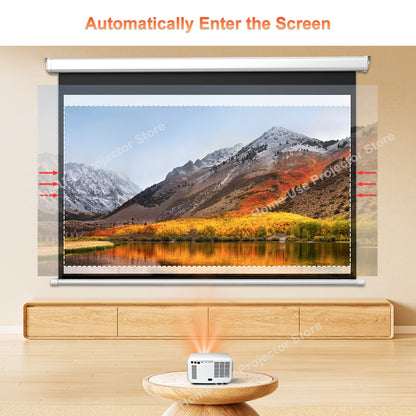 Projetor FlixTone D9W Ultra 3000 ANSI Full HD 1080P para Filmes Android WiFi 6 Home Theater Projetor Beam para Vídeos ao Ar Livre