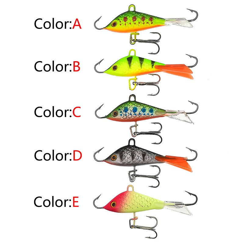 1PÇ Isca Artificial Jig Gelo de Inverno de Qualidade 5cm 7.5g Isca Falsa VIB Isca Artificial Leurre Balancer para Pesca de Carpa Lúcio Perca