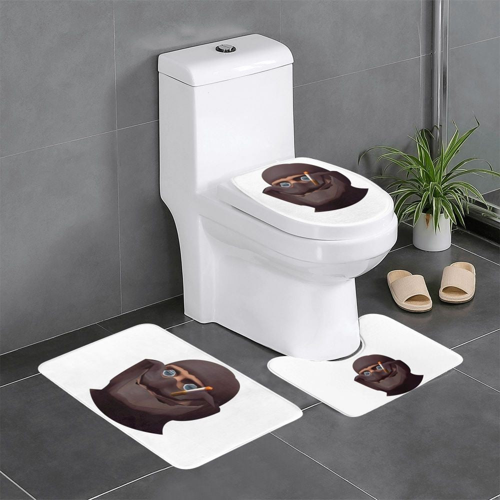 Team Fortress 2 TF2 3 Pcs Bath Mat Bathroom Set Toilet Lid Cover Home Decor Non-Slip Carpet Floor Rug