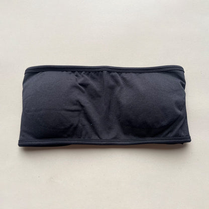 NO LOGO Backless Bandeau Sports Bra Gym Women Top Crop Tube Yoga Tops Halter Sports Seamless Bras Scrunch Workout Yoga Tank