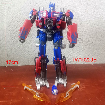 Baiwei Trailers TW1122 Brinquedos de Transformação Optimus Commander Robô TW1022 Contêiner Tático CY01 Modelo KIT Figura de Deformação
