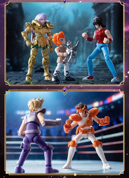 Blokees Galaxy Versão Gold Saint Boneco de Ação Libra Dohko Sagitário Campeão Seiya Mu Aiolia Brinquedos de Montar Presente Infantil