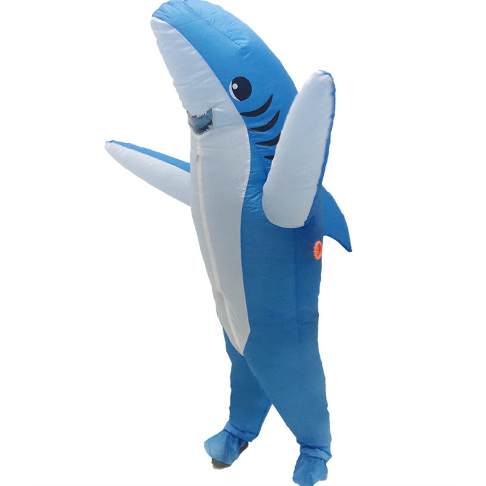 Shark Inflatable Clothing Adult Body Fun Summer Beach Mischief and Funny Role Playing, Lightweight and Breathable Design