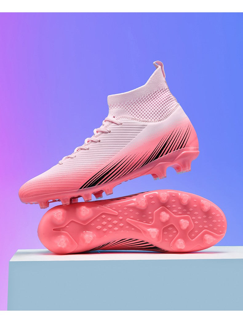 Men Fast Soccer Shoes Professional TF/FG Indoor Futsal Football Field Boot Unisex Society Cleats Long Spikes Sneaker Comfortable