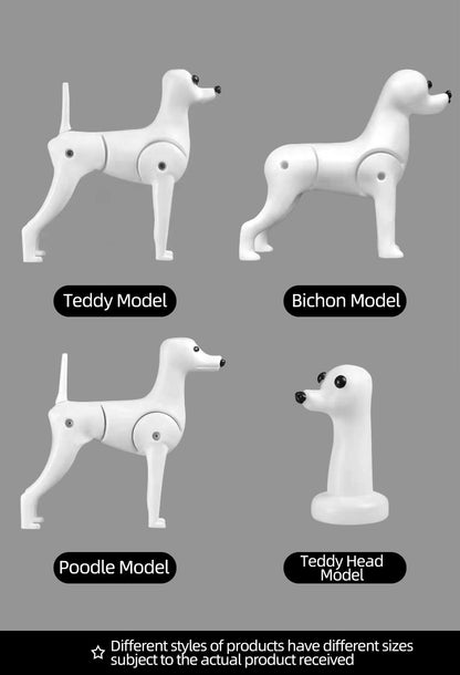 Modelo profissional de cachorro para prática de tosa, esqueleto padrão de cachorro, modelo de simulador de tosa para pets
