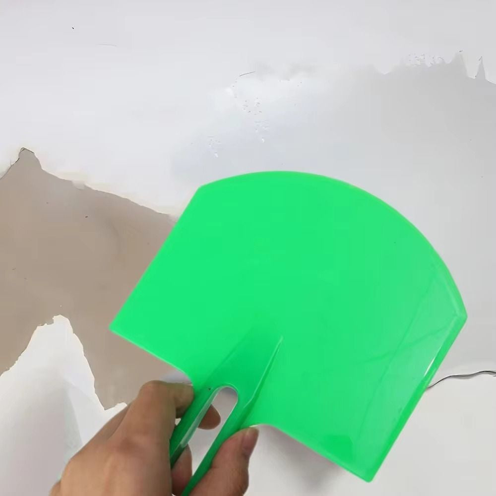 2 Peças Pá de Balde Curvo Placa de Massa Espátula de Gesso Raspadores de Tinta Pincéis para Raspar Decalques Aplicador de Construção de Patches