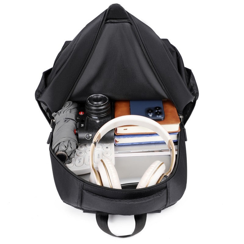 Mochila masculina casual de grande capacidade para notebook, viagem, mochila escolar para alunas do ensino fundamental e médio