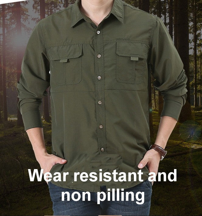 Mens Military Shirt ,Work Cargo Shirts ?Tactical Breathable Quick-Drying Tops