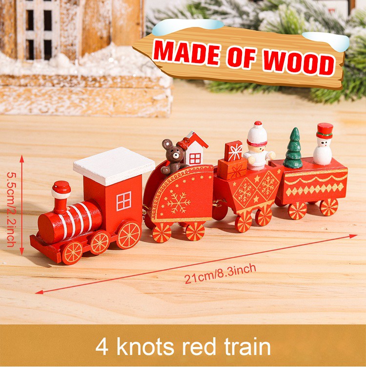 Wooden/Plastic Train Christmas Ornament Merry Christmas Decoration For Home 2025 Xmas Gifts Noel Natal Navidad New Year 2026
