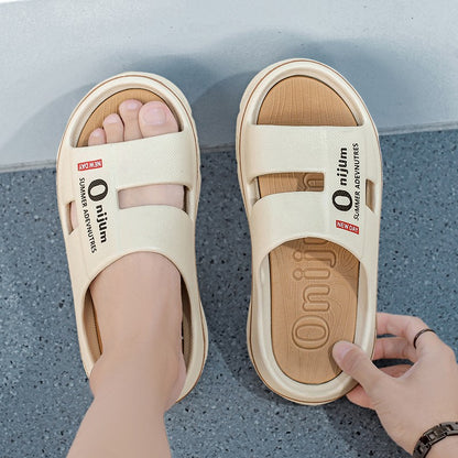 New Summer Men Massage Slippers Sides Indoor Outdoor Sandals Soft Sole Slides Male Flip-flops Men's Sandals Beach Casual Shoes