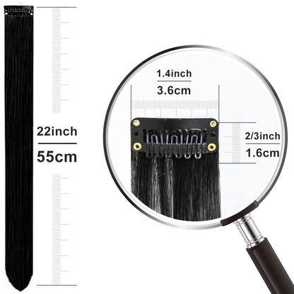 10 peças de tingimento de orelha pendurada, clipes coloridos, extensões de cabelo, perucas sintéticas de fibra química, extensões de cabelo sem marcação