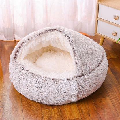 Cama Redonda para Cães, Quente de Inverno, Cama de Gato de Pelúcia, Cesto para Cães Lavável, Cama de Estimação para Cães de Pequeno, Médio e Grande Porte, Sofá para Gatos