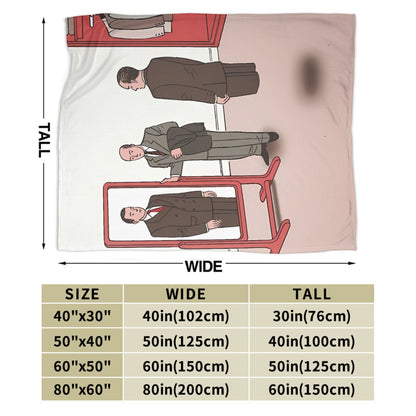 Mirror of Identity Flannel Blankets Winter Guy Billout Super Warm Throw Blanket for Child Novelty Bedspread Sofa Bed Cover