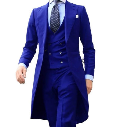 CustomizedNew Arrival Two Buttons Groomsmen Notch Lapel Groom Tuxedos Men Suits Wedding/Prom Best Man Blazer ( Jacket+Pants+Vest