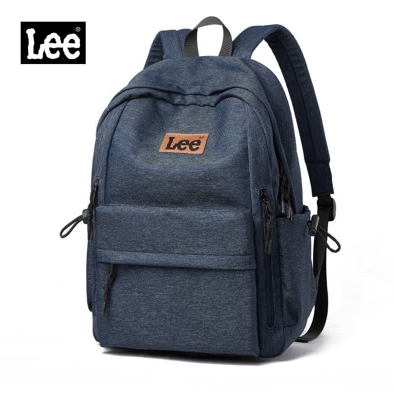 Mochila Leve LEE para Notebook 16 Polegadas Feminina Masculina Oxford, Bolsa Escolar de Ensino Médio de Grande Capacidade, Mochila de Estudante Universitário Adolescente