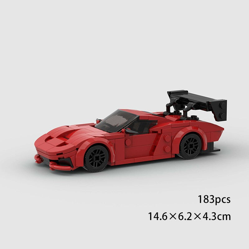 MOC Carro Esportivo de Corrida Veículo Cidade Speed Racer Modelo Técnico Blocos de Construção Tijolos Supercarro F1 Brinquedos Infantis Presentes para Meninos NSX