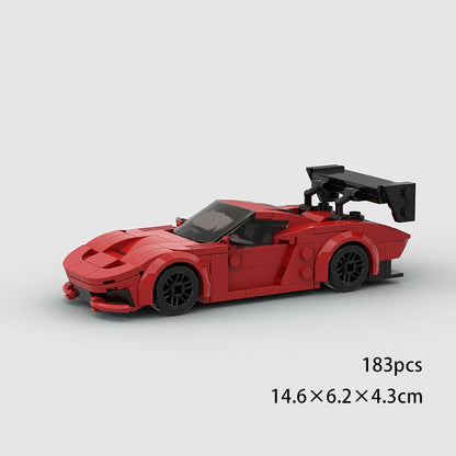 MOC Carro Esportivo de Corrida Veículo Cidade Speed Racer Modelo Técnico Blocos de Construção Tijolos Supercarro F1 Brinquedos Infantis Presentes para Meninos NSX