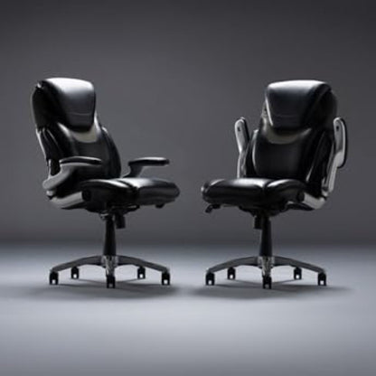 signature series Avanti Ergonomic Executive Office Chair with Flip up Arms and Lumbar Support - Ideal for Home, Study - Modern