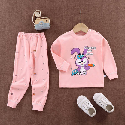 Cute Minnie Little Girl's Set 2024 Children's Cartoon baby girls clothes Spring Baby boys clothes Toddler Print kids clothes Set