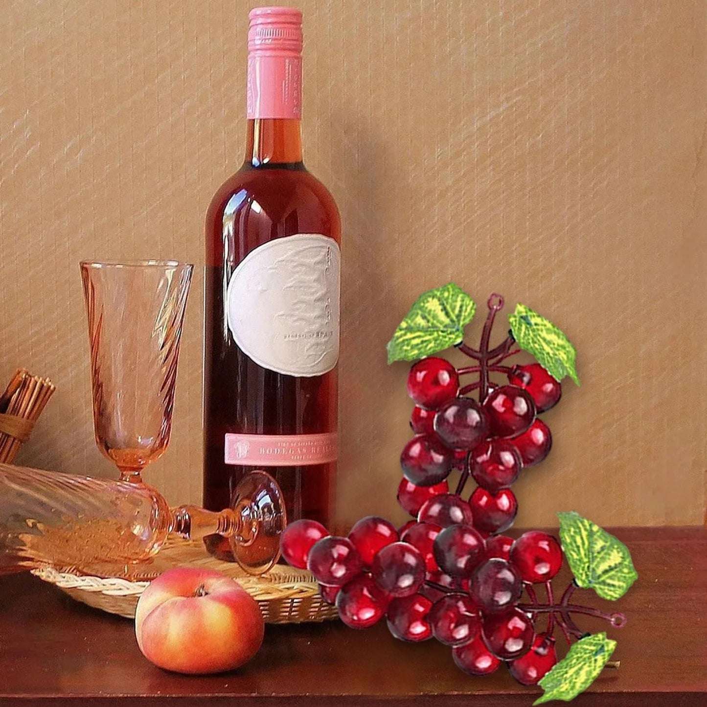 Realistic Artificial Grapes Table Decoration of Realistic Fake Grape Natural Fake Grape Bundles Party Home Wedding Decoration