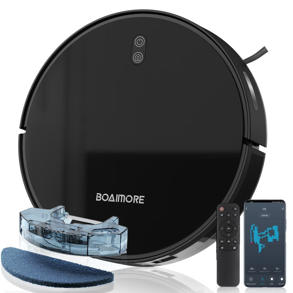 Robot Vacuum Cleaner Combo Mop,6500PA Suction Robotic,WiFi/Voice Control,Auto-Recharge,Pet Hair For Home Vacuum Cleaning Robotic