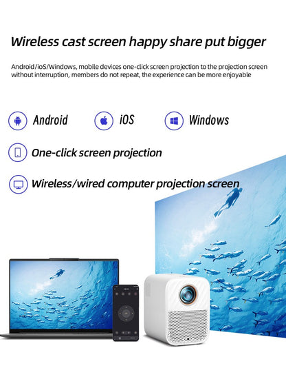 Lenovo Xiaoxin 100S Projector 650 ANSI 4K Full HD 1080P Auto Focus Wifi6 Portable Projector 360 PTZ Support Smart Home Theater