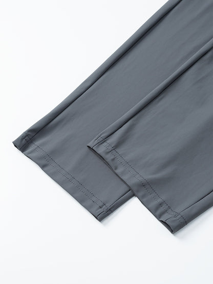 Calça Jogger Masculina Plus Size Respirável para Homens Calça de Moletom Secagem Rápida Reta Cós Elástico Estilo Coreano Clássico Esportivo