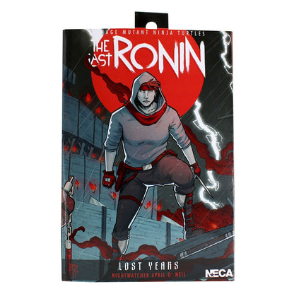 NECA 54408 TMNT The Last Ronin The Lost Years Ultimate April Nightwatcher Boneco de Ação de 7"