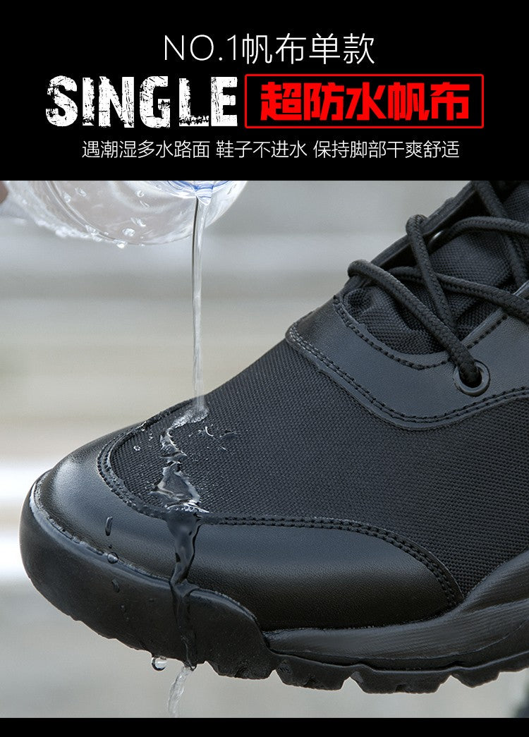 Bota Tática Leve de Verão para Combate Masculina e Feminina, Treino de Escalada, Impermeável, Caminhada ao Ar Livre, Sapatos de Malha Respirável