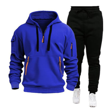 2025 Autumn and Winter Sports Sweater Set Men's Zipper Hoodie Set Sweater Pants Two-piece Set